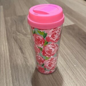 Lilly Pulitzer Pink Floral Tumbler